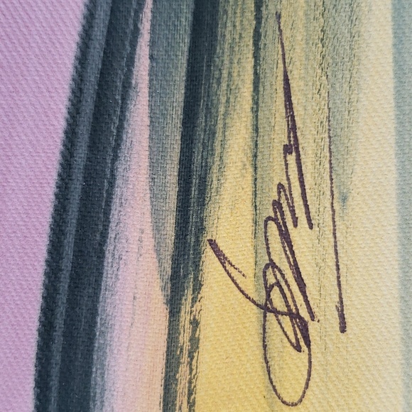 Vintage Asian Art signed - Picture 5 of 7